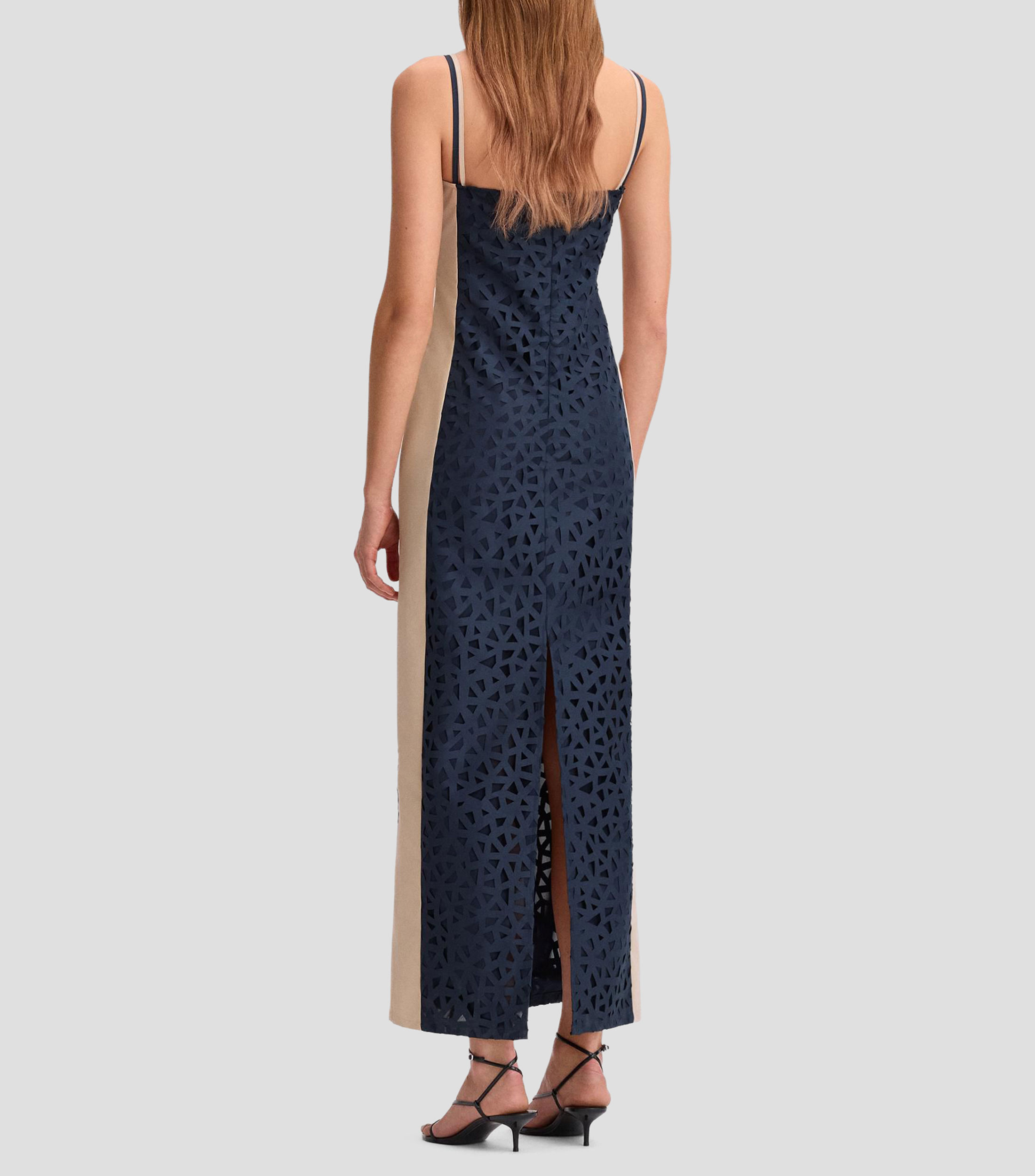 Vestido de fiesta largo liso Mujer